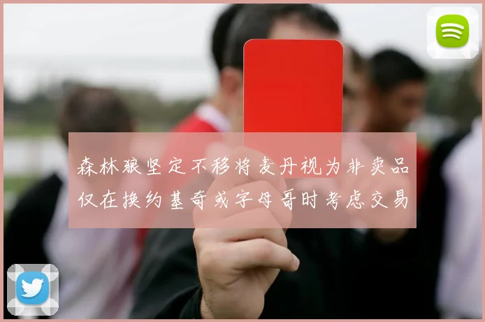 森林狼坚定不移将麦丹视为非卖品仅在换约基奇或字母哥时考虑交易